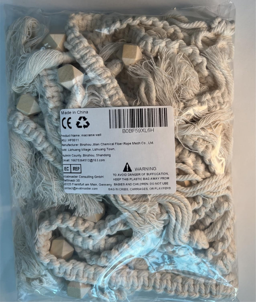 Tapiserie bucati franjuri ghirlanda banner bumbac tesute Casa - Accesorii si Decoratiuni Naty Shop