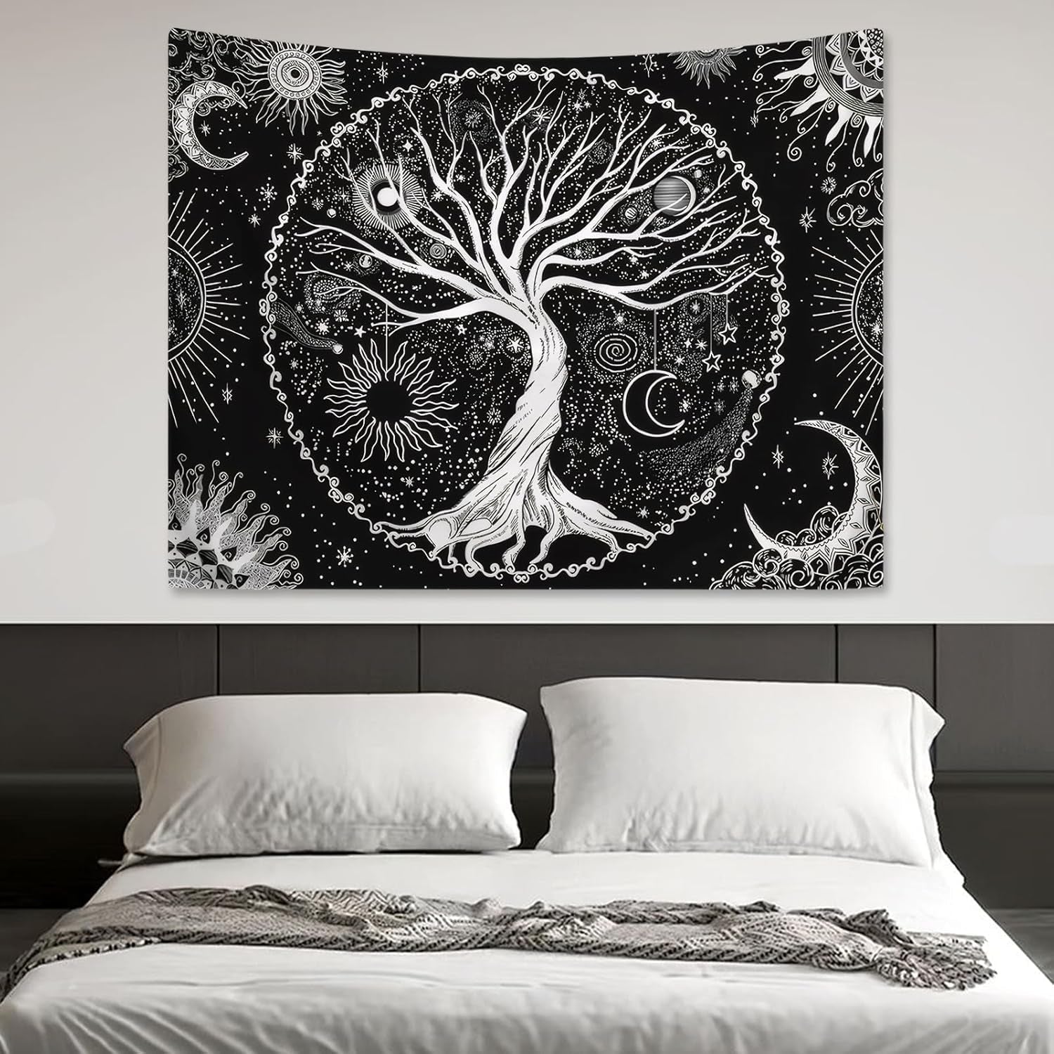Tapiserie copac viata sun moon Casa - Accesorii si Decoratiuni Naty Shop