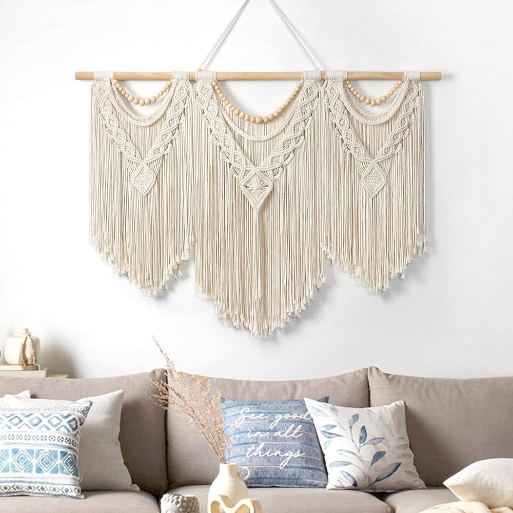 Tapiserie dremisland mare deco tesute bej Casa - Accesorii si Decoratiuni Naty Shop
