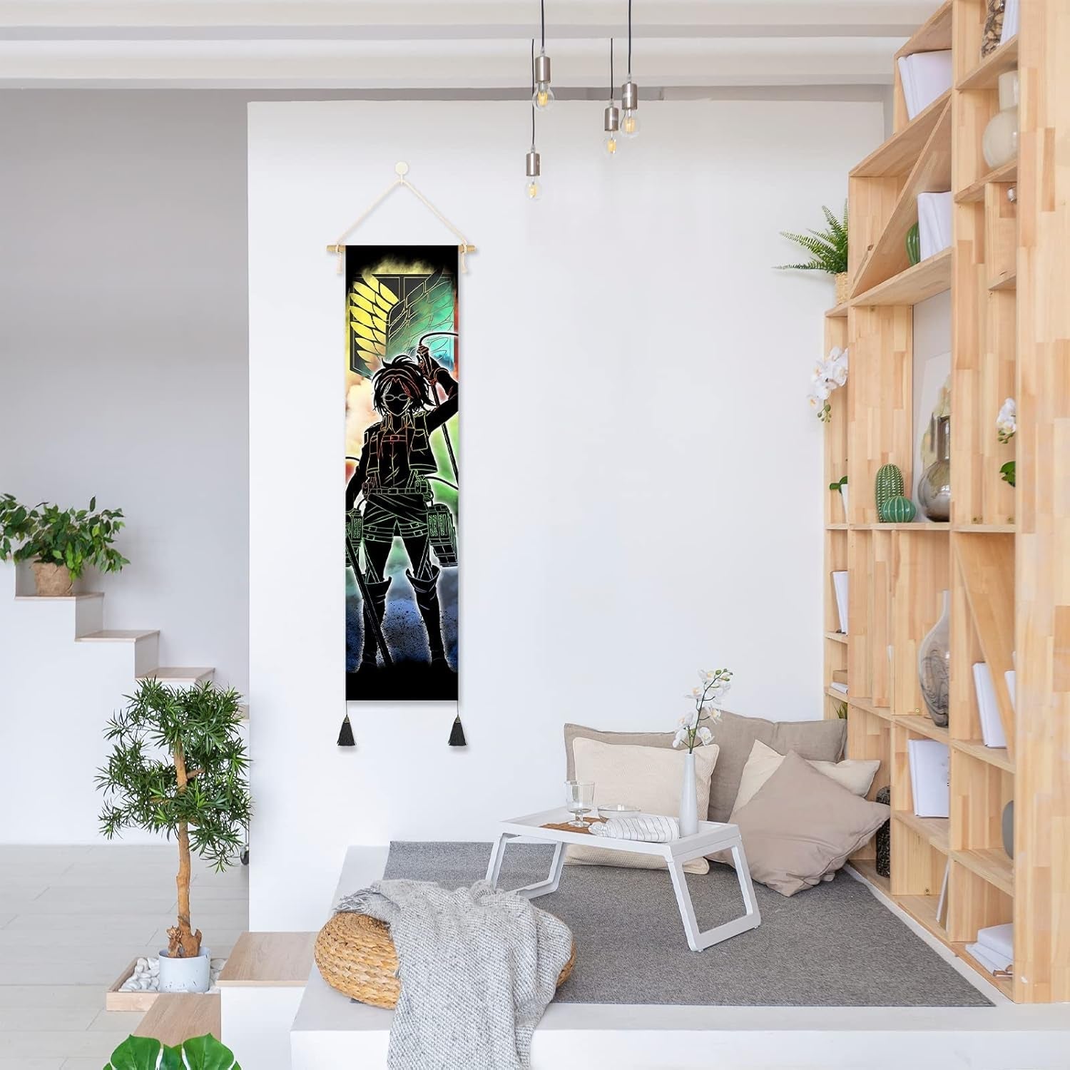 Tapiserie hanging canvas wall art pictura caractere japoneze Casa - Accesorii si Decoratiuni Naty Shop