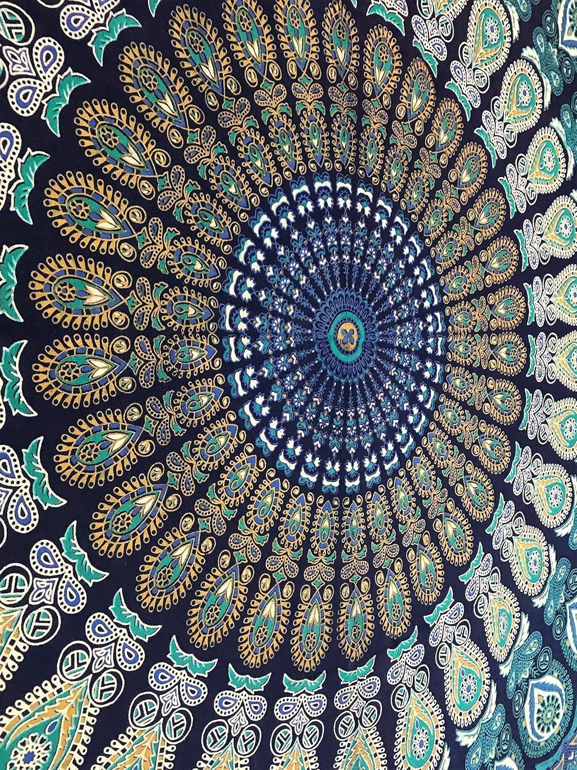 Tapiserie indian psihedelic mandala albastru turcoaz elefant Casa - Accesorii si Decoratiuni Naty Shop