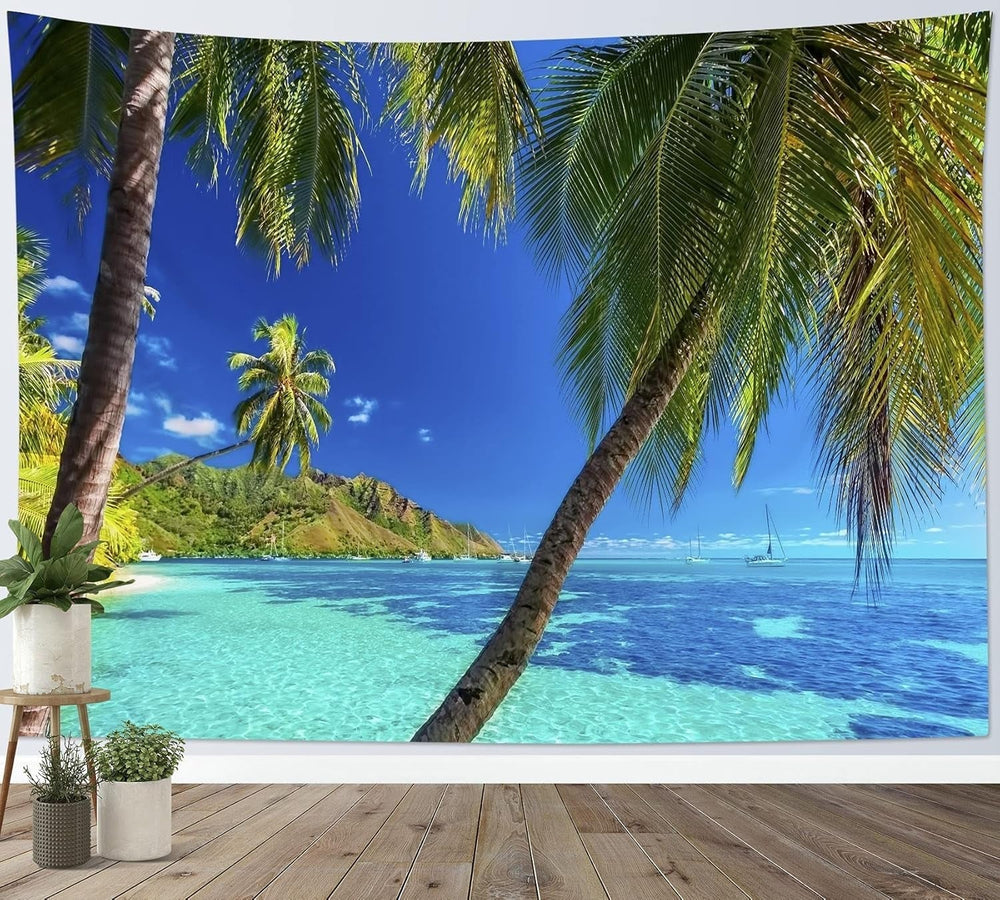 Tapiserie japoneza panza red cherry blossoms sun wall Casa - Accesorii si Decoratiuni Naty Shop Multi 05 150L X 100B Cm