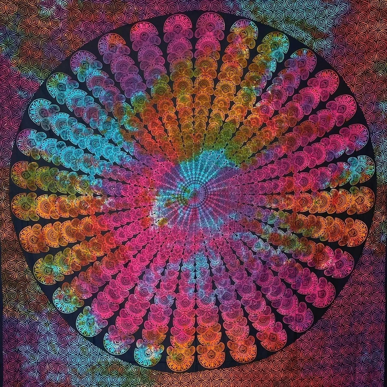 Tapiserie momomus mandala hippie sau psychedelic xxl Casa - Accesorii si Decoratiuni Naty Shop Multicolor 18 230L X 210B Cm