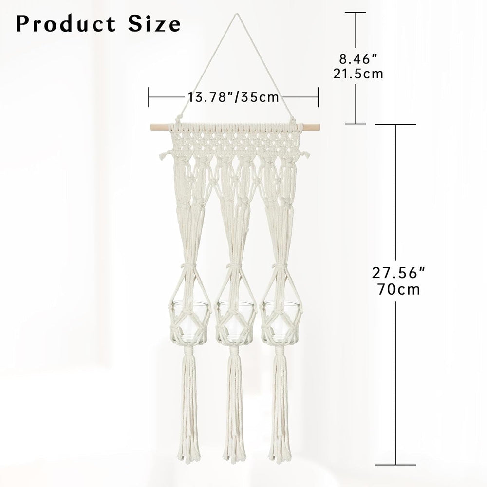 Tapiserie raft suporturi lumanari din sticla realizat Casa - Accesorii si Decoratiuni Naty Shop