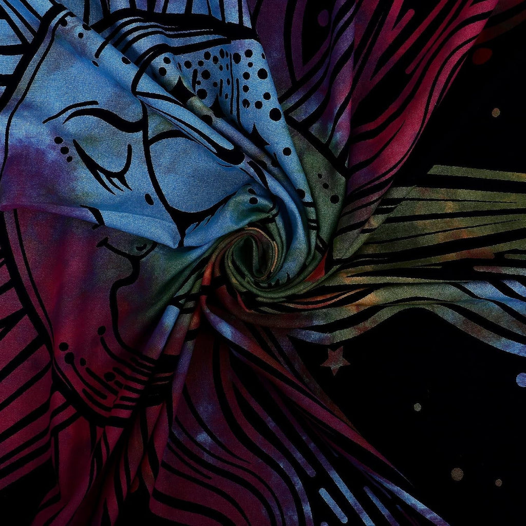 Tapiserie sun moon star spiritual asthetic rainbow bumbac Casa - Accesorii si Decoratiuni Naty Shop