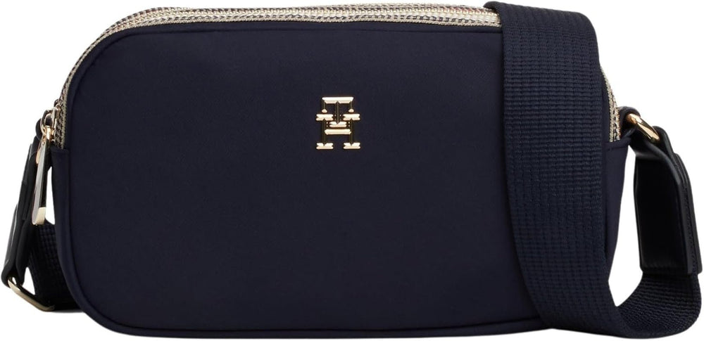 Tommy Hilfiger geanta de umăr Poppy Camera Bag Small Genti Femei Naty Shop Albastru (Space Blue)