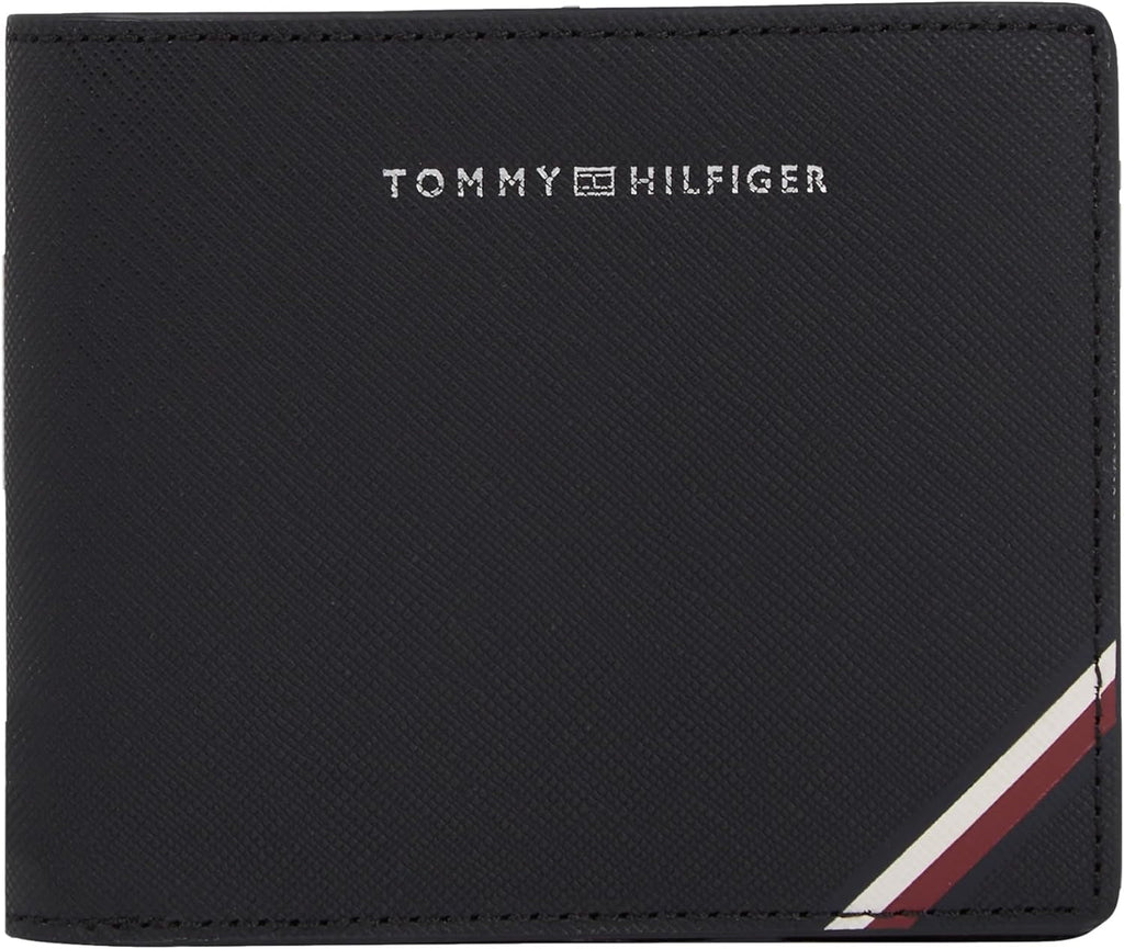 Tommy Hilfiger TH CENTRAL CC AND COIN portofel pentru bărbați, negru (Black), OS Portofel Barbati Naty Shop Negru (negru)