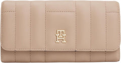 Tommy Hilfiger Women's Feminine Flap Large Wallet, Bej (Coastal Taupe), Marime unu Portofel Femei Naty Shop Titlu implicit